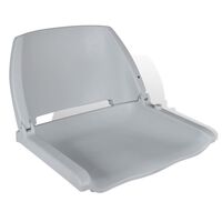 vidaXL Sammenleggbar båtstol med ryggstøtte uten pute grå 48x51x41 cm