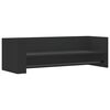 vidaXL Vegghylle svart 100x35x30,5 cm sponplate