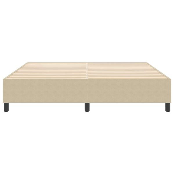 vidaXL Plattform sengestel Grågrønn 180 x 200 cm stoff