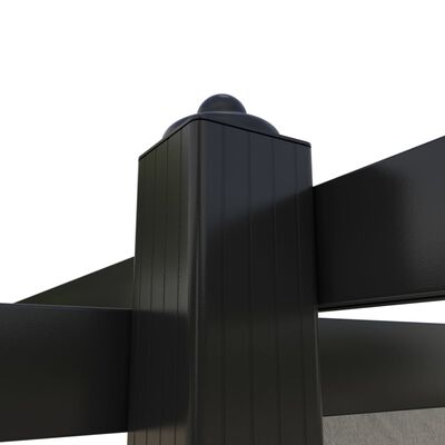 vidaXL Paviljong med uttrekkbart tak 3x3 m kremhvit