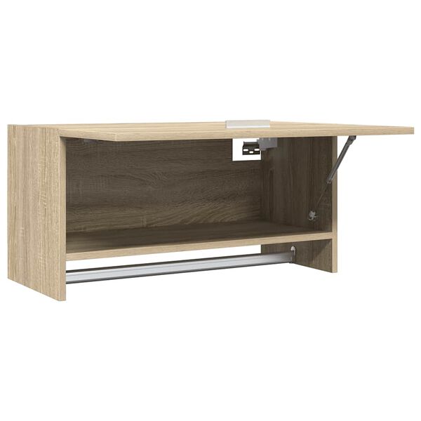 vidaXL Garderobe sonoma eik 70x32,5x35 cm konstruert tre