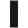 vidaXL Bokhylle svart eik 50x25x80 cm konstruert tre