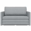 vidaXL Sofa seng Lysegrå 124 x 71 x 78 cm Fløyel