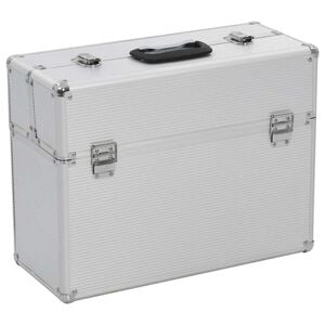 vidaXL Verkt&oslash;ykasse 47x36x20 cm s&oslash;lv aluminium