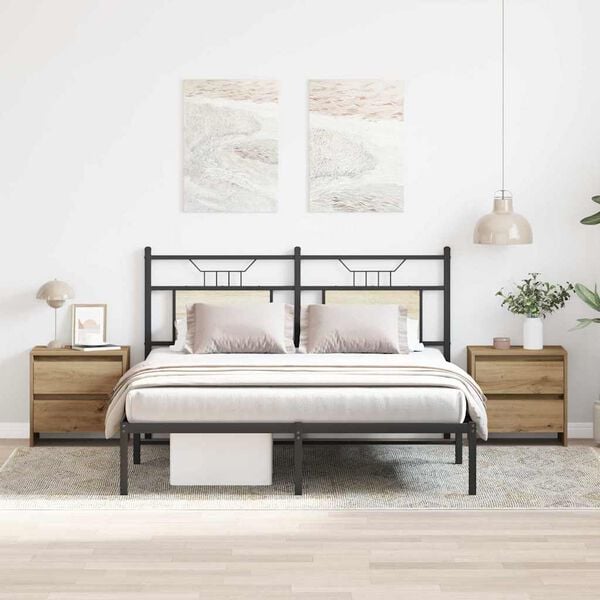 vidaXL Nattbordskap 2 pcs Artisan Eik 45 x 34 x 44,5 cm Konstruert tre