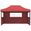 vidaXL Partytelt Burgunder 292 x 440 x 315 cm Oxford Stoff
