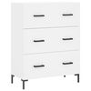 vidaXL Highboard hvit 69,5x34x180 cm konstruert tre
