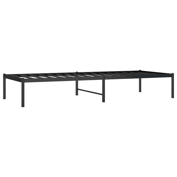 vidaXL Sengeramme i metall svart 75x190 cm
