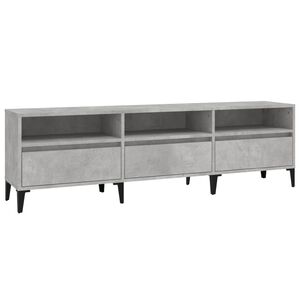 vidaXL TV-benk betonggr&aring; 150x30x44,5 cm konstruert tre