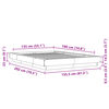 vidaXL Sengeramme brun eik 135x190 cm konstruert tre