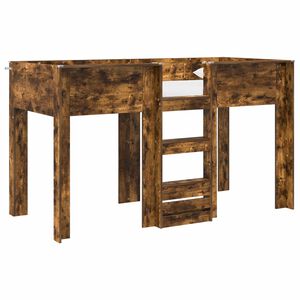 vidaXL K&oslash;yeseng for Barn R&oslash;kt eik 75 x 190 cm Konstruert tre