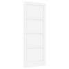 vidaXL Innvendig D&oslash;r 83 x 211 cm Kryssfin&eacute;r Hvit