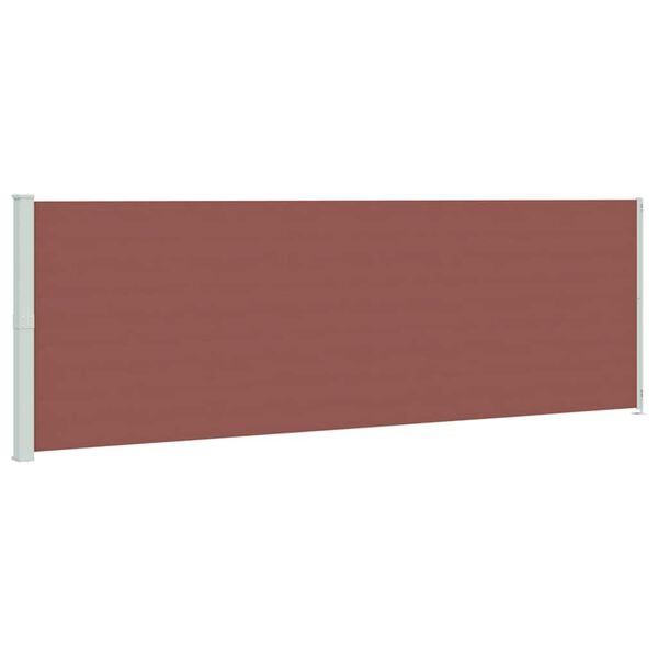 vidaXL Uttrekkbar sidemarkise 200x600 cm brun