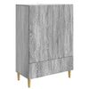 vidaXL Serviesskap Gr&aring; Sonoma 66 x 34,5 x 95 cm Konstruert tre