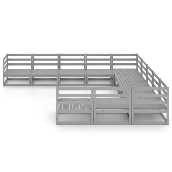 vidaXL Hagesofagruppe 11 deler heltre furu