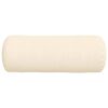 vidaXL Bolster puter 2 pcs Krem Ø 25 x 70 cm Corduroy stoff