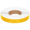 vidaXL Reflekterende tape gul 2,5 cm x 50 m PVC