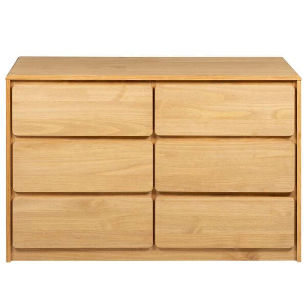 vidaXL Kommode SAUDA eik 111x43x73,5 cm heltre furu