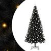 vidaXL Juletre Svart 240 cm PVC