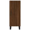 vidaXL Highboard brun eik 34,5x34x180 cm konstruert tre