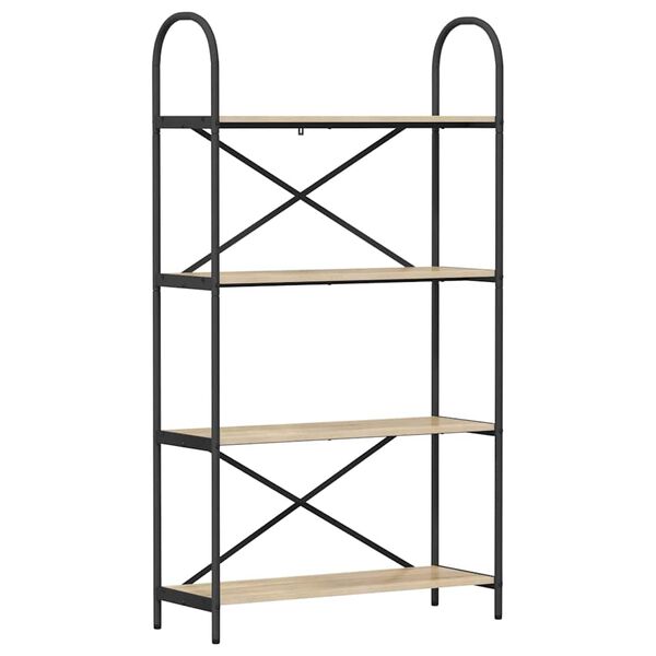 vidaXL Bokhylle Sonoma eik 80 x 30 x 146 cm Konstruert tre