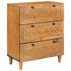 vidaXL Serviesskap Lysebrun 60 x 33 x 75 cm heltre mango