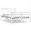 vidaXL Sengeramme hvit heltre 140x200 cm