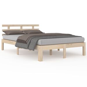 vidaXL Sengeramme heltre 140x190 cm
