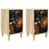vidaXL Nattbordskap LOCHEM 2 stk. Sonoma eik 36 x 33 x 60 cm