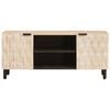 vidaXL TV-skap Hvit Vask Finish 105 x 33,5 x 46 cm Massiv mango tre