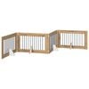 vidaXL Foldbar hundegitter med stativer 4 stk. Artisan eik 401 cm
