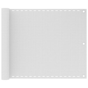 vidaXL Balkongskjerm hvit 75x300 cm HDPE