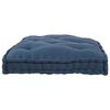 vidaXL Sofa pute Indigo 120 x 80 x 12 cm stoff