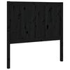 vidaXL Sengegavl svart 95,5x4x100 cm heltre furu