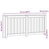 vidaXL Radiatordeksel artisan eik 175x20x82 cm konstruert tre