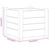 vidaXL H&oslash;ybed PP steingr&aring; 43x43x35 cm