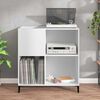 vidaXL Hifi-benk hvit 84,5x38x89 cm konstruert tre