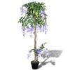 vidaXL Kunstig Wisteria med Potte 120 cm