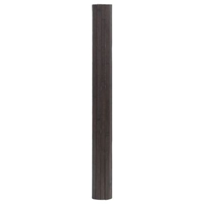 vidaXL Teppe rektangulær mørkebrun 70x200 cm bambus