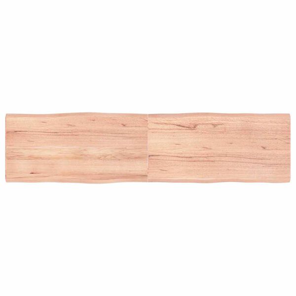vidaXL Bordplate lysebrun 160x40x(2-4)cm behandlet heltre naturlig