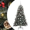 vidaXL Kunstig juletre gr&oslash;nn 150 cm PVC og plast og st&aring;l