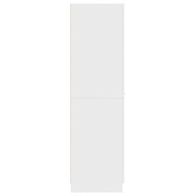 vidaXL Apotekskap hvit 30x42,5x150 cm sponplater