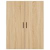 vidaXL Highboard sonoma eik 69,5x34x180 cm konstruert tre