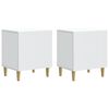 vidaXL Nattbordskap 2 stk. Hvit 43 x 34,5 x 50 cm Konstruert tre