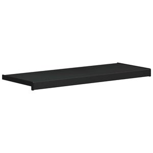 vidaXL Vinduskarmer Svart med trestruktur 80 x 35 x 4,5 cm PVC