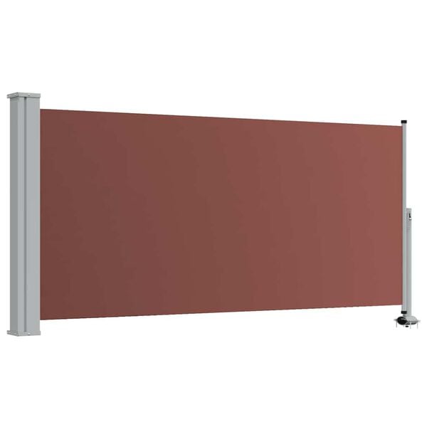 vidaXL Uttrekkbar sidemarkise 120x300 cm brun
