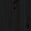 vidaXL Dagseng svart 90x200 cm heltre furu