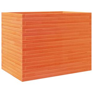 vidaXL Plantekasse voksbrun 90x60x68,5 cm heltre furu