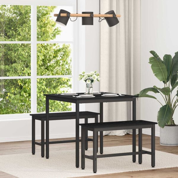 vidaXL Spisebord 80 x 80 x 75 cm METALL