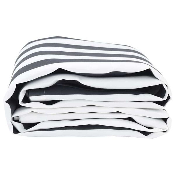 vidaXL Markiseerstatning Antrasitt og Hvit 1000 x 160 cm